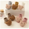 Cute Cartoon Bear Baby Socks for Boy Girl Winter Soft Cotton Anti Slip Soled Newborn Toddler Sock Kids Thicken Socken Warm Socks