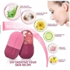 Ice Face Roller Ice Cube Beauty Massage Silicone Ice Mold For Eye Puffiness Ice Facial Roller Shrink Pores
