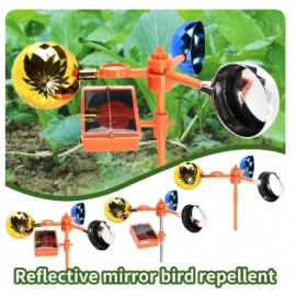HOT Solar Energy Bird Repelling Device Farm Orchard Bird Scaring Device Wind Reflective Voice Crop Garden Protection Ponds